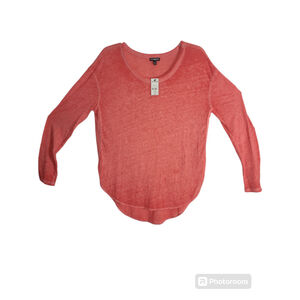 Women's Express Coral Long Sleeve T-Shirt Size M